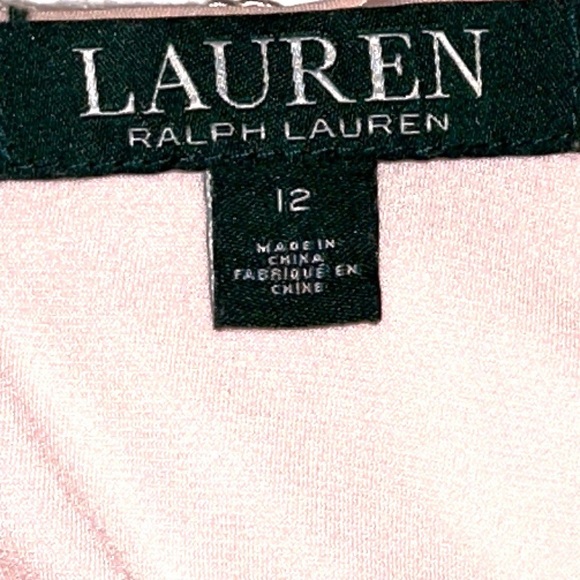 Lauren Ralph Lauren Powder Pink Floral Lace Sheath Dress - Picture 5 of 6